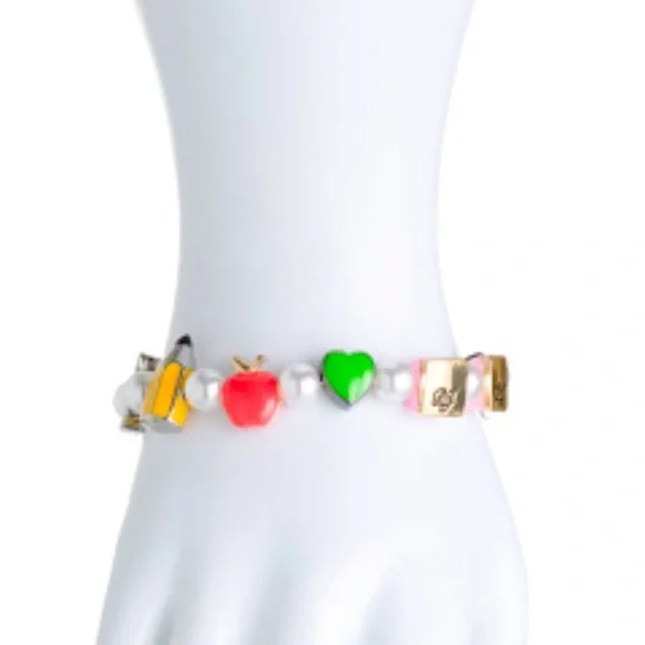 New Betsey Johnson whimsical bracelet Playful charm bracelet - Picture 4 of 9